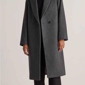 Italian Wool Classic Single-Breasted Coat